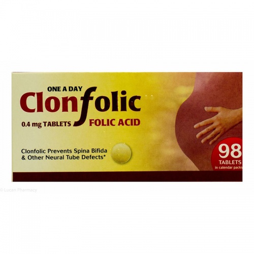Clonfolic 0.4mg Tablets